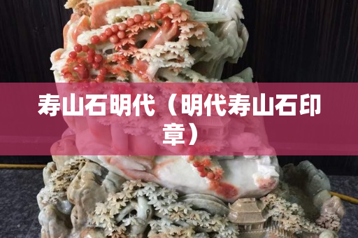寿山石明代（明代寿山石印章）