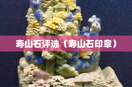 寿山石评选（寿山石印章）