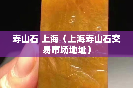 寿山石 上海（上海寿山石交易市场地址）