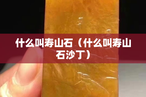 什么叫寿山石（什么叫寿山石沙丁）