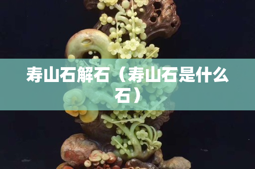 寿山石解石（寿山石是什么石）