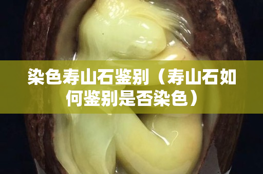 染色寿山石鉴别（寿山石如何鉴别是否染色）