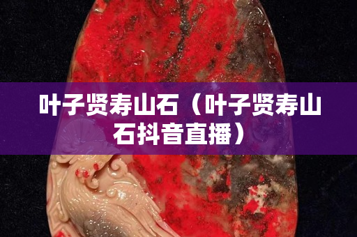 叶子贤寿山石（叶子贤寿山石抖音直播）