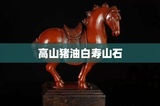 高山猪油白寿山石