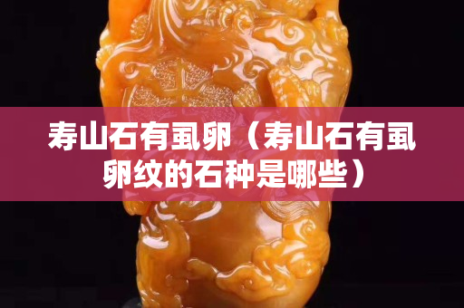 寿山石有虱卵（寿山石有虱卵纹的石种是哪些）