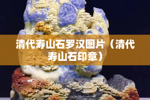 清代寿山石罗汉图片（清代寿山石印章）