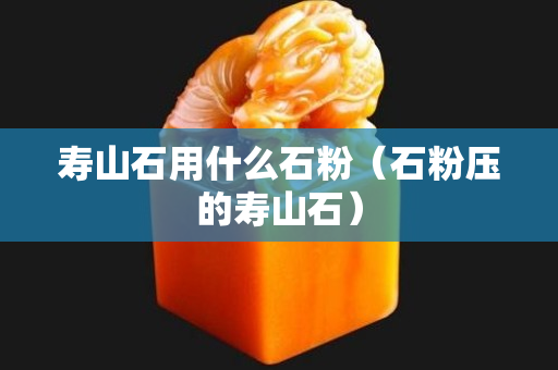 寿山石用什么石粉（石粉压的寿山石）