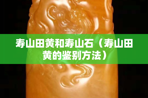 寿山田黄和寿山石（寿山田黄的鉴别方法）
