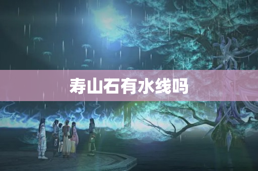 寿山石有水线吗