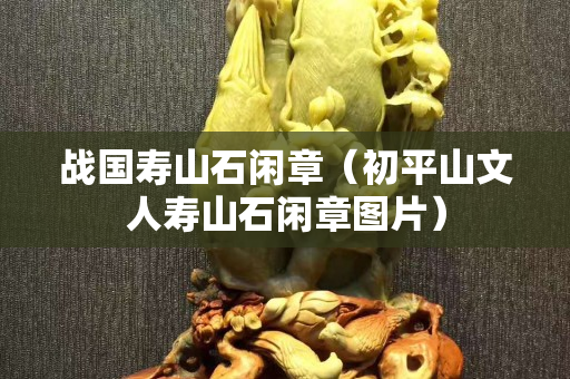 战国寿山石闲章（初平山文人寿山石闲章图片）