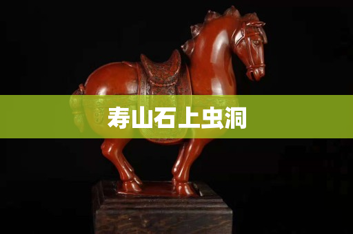寿山石上虫洞