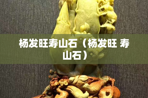杨发旺寿山石（杨发旺 寿山石）