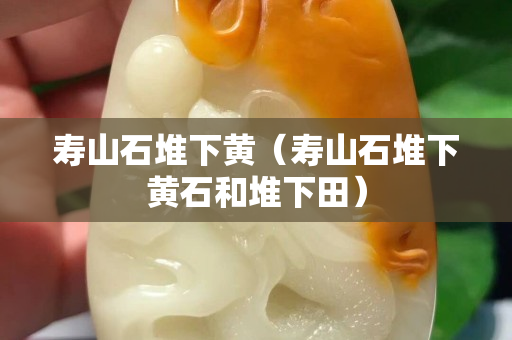 寿山石堆下黄（寿山石堆下黄石和堆下田）