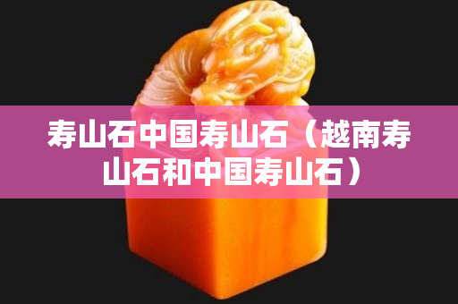 寿山石中国寿山石（越南寿山石和中国寿山石）