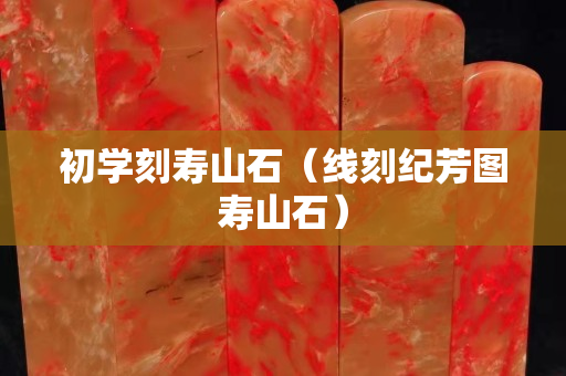 初学刻寿山石（线刻纪芳图寿山石）