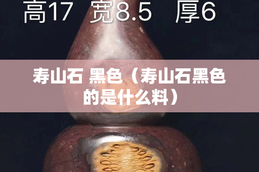 寿山石 黑色（寿山石黑色的是什么料）