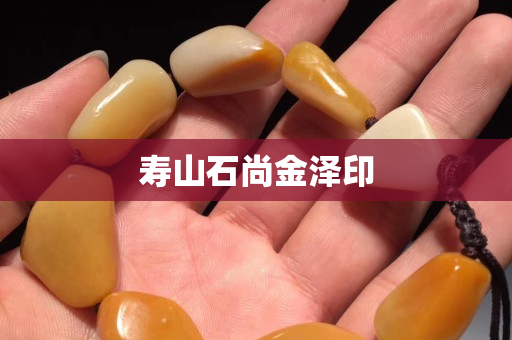 寿山石尚金泽印
