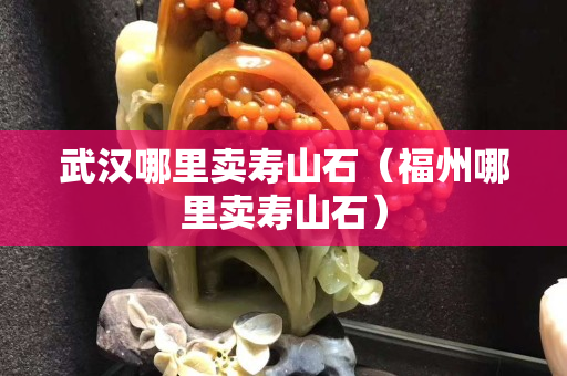 武汉哪里卖寿山石（福州哪里卖寿山石）