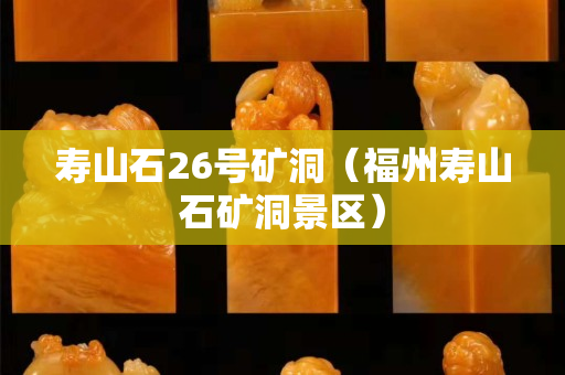 寿山石26号矿洞（福州寿山石矿洞景区）