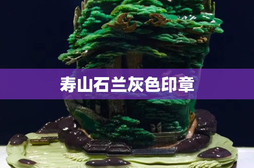 寿山石兰灰色印章