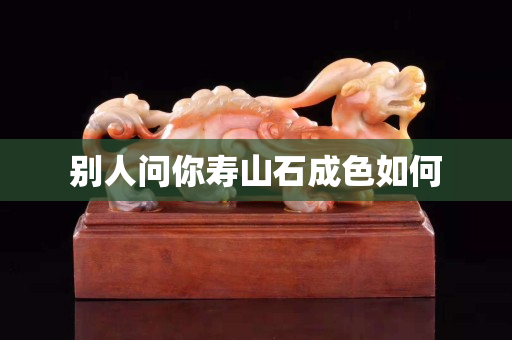 别人问你寿山石成色如何