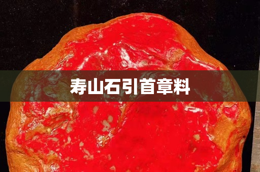 寿山石引首章料