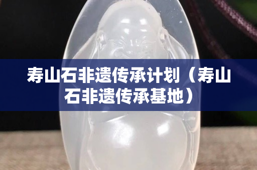 寿山石非遗传承计划（寿山石非遗传承基地）