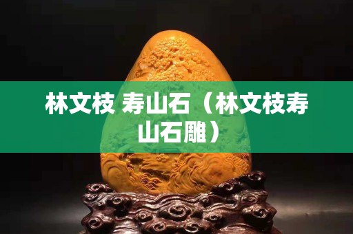 林文枝 寿山石（林文枝寿山石雕）