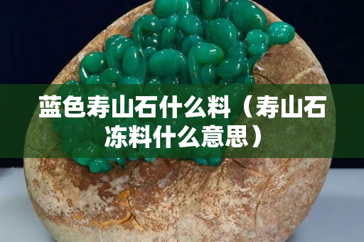 蓝色寿山石什么料（寿山石冻料什么意思）