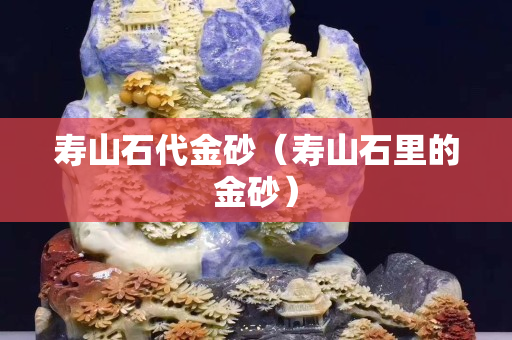 寿山石代金砂（寿山石里的金砂）