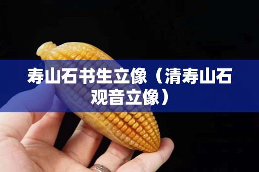 寿山石书生立像（清寿山石观音立像）