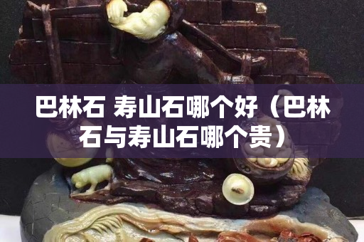 巴林石 寿山石哪个好（巴林石与寿山石哪个贵）