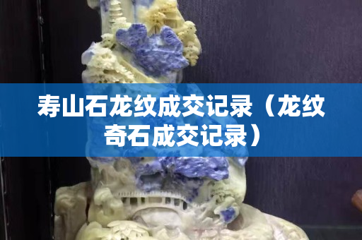 寿山石龙纹成交记录（龙纹奇石成交记录）