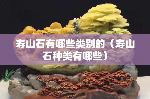 寿山石有哪些类别的（寿山石种类有哪些）
