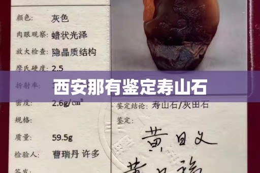 西安那有鉴定寿山石