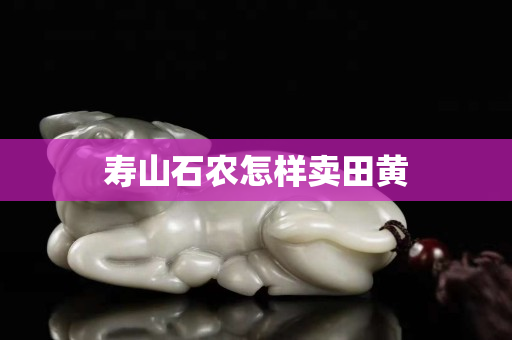 寿山石农怎样卖田黄