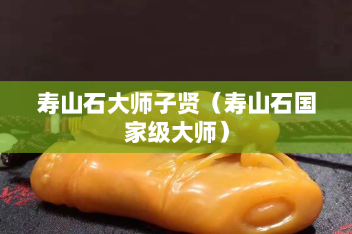 寿山石大师子贤（寿山石国家级大师）