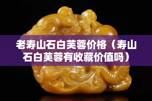 老寿山石白芙蓉价格（寿山石白芙蓉有收藏价值吗）