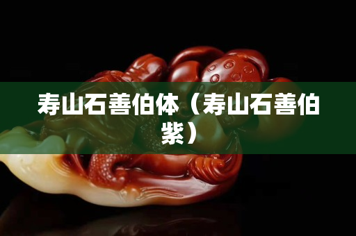 寿山石善伯体（寿山石善伯紫）