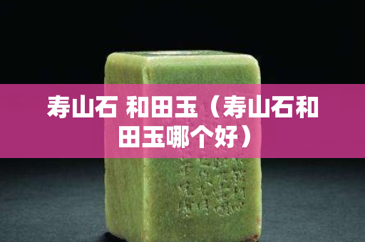 寿山石 和田玉（寿山石和田玉哪个好）