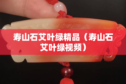 寿山石艾叶绿精品（寿山石艾叶绿视频）