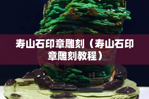 寿山石印章雕刻（寿山石印章雕刻教程）