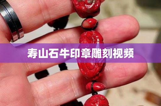 寿山石牛印章雕刻视频