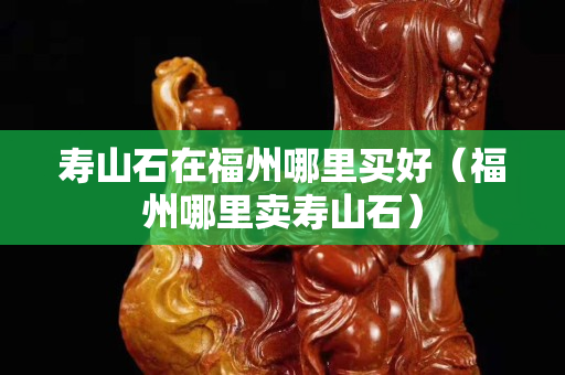 寿山石在福州哪里买好（福州哪里卖寿山石）