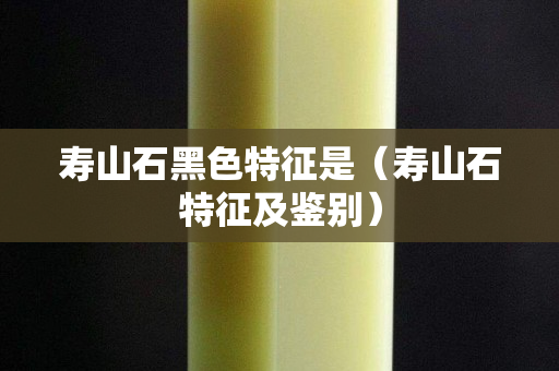 寿山石黑色特征是（寿山石特征及鉴别）