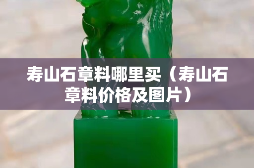 寿山石章料哪里买（寿山石章料价格及图片）
