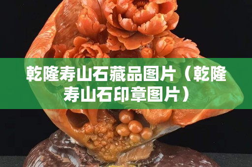 乾隆寿山石藏品图片（乾隆寿山石印章图片）