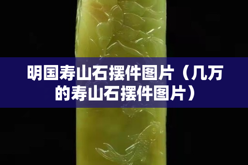 明国寿山石摆件图片（几万的寿山石摆件图片）