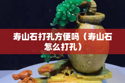 寿山石打孔方便吗（寿山石怎么打孔）