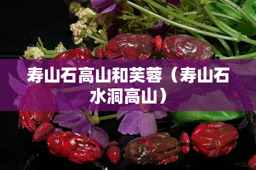 寿山石高山和芙蓉（寿山石水洞高山）